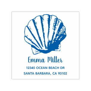 Clam Shell Custom Name Return Address Self-inking Stamp