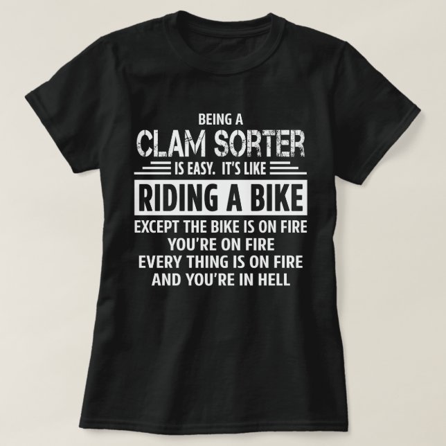 Clam Sorter T-Shirt (Design Front)