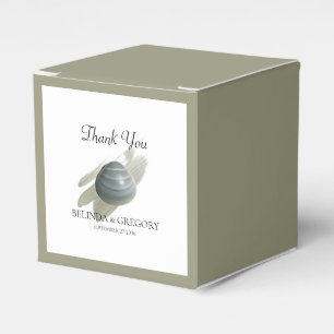 Clam Watercolor Stroke Wedding  Favour Box