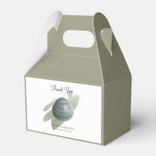 Clam Watercolor Stroke Wedding Favour Box