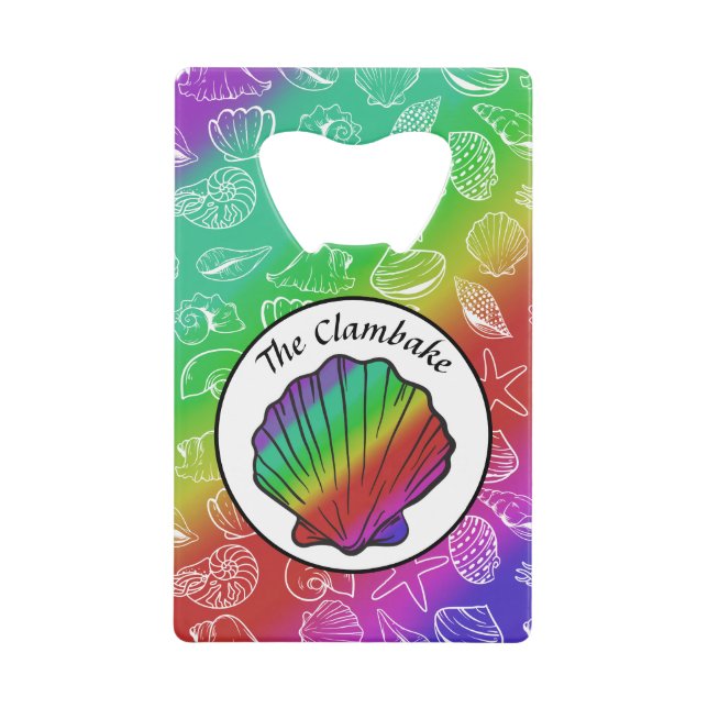 Clambake Rainbow Clam Shellfish Pattern (Front)