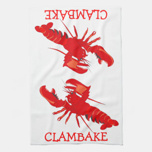 Clambake Tea Towel
