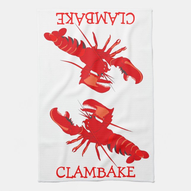 Clambake Tea Towel (Vertical)