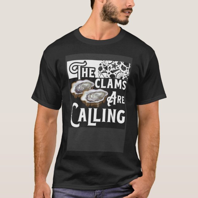Clamming Sea Shelling  Clam Digging Razor Clam Dig T-Shirt (Front)