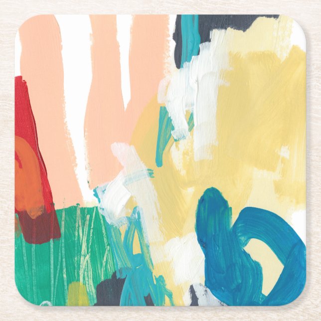 Clamour I Square Paper Coaster (Front)