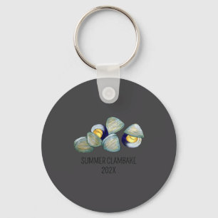 Clams Clambake Rhode Island New England Seafood _1 Key Ring