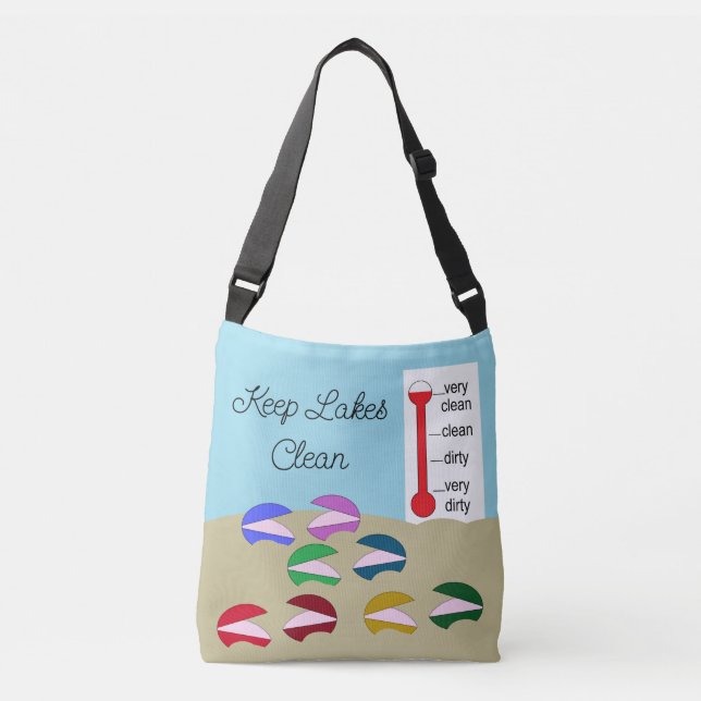 Clams Gathering Underwater Crossbody Bag (Front)
