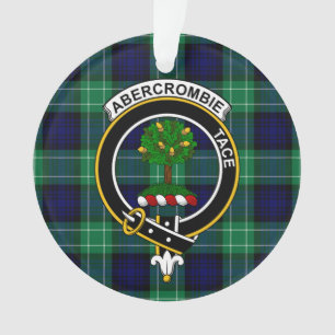 Clan Abercrombie Tartan and Crest Ornament
