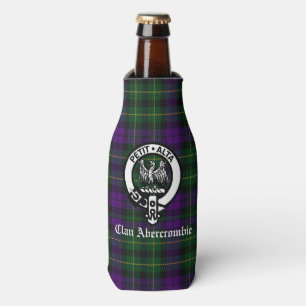 Clan Abercrombie Tartan & Crest  Bottle Cooler