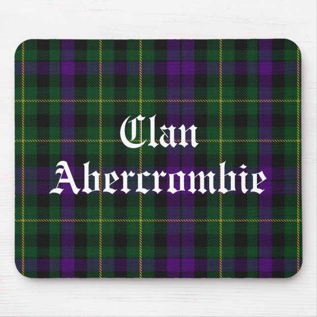 Clan Abercrombie Tartan Mouse Mat (Front)