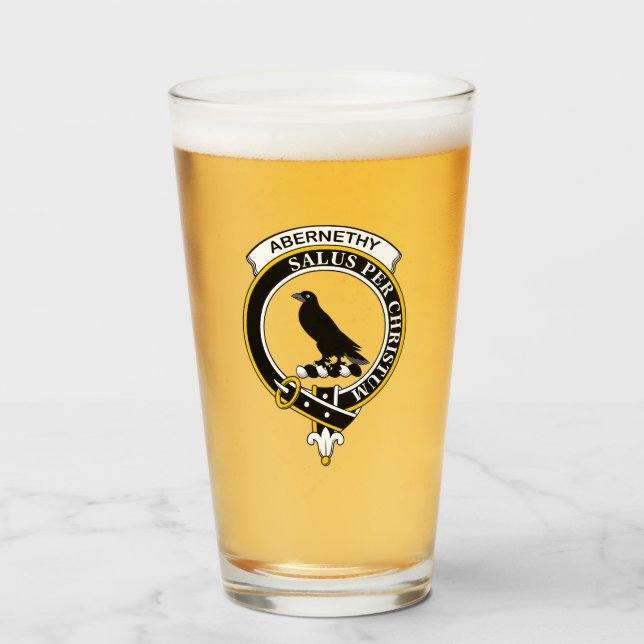 Clan Abernethy Beer Glass (Front Filled)