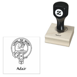 Clan Adair Crest Rubber Stamp