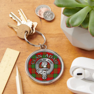 Clan Adair Crest & Tartan Key Ring