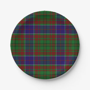 Clan Adams Tartan Paper Plate