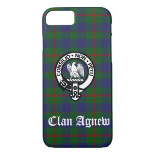 Clan Agnew Crest Badge and Tartan iPhone 8/7 Case