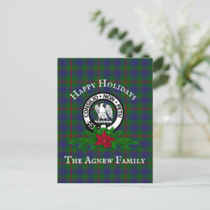 Clan Agnew Crest & Tartan Holiday Postcards