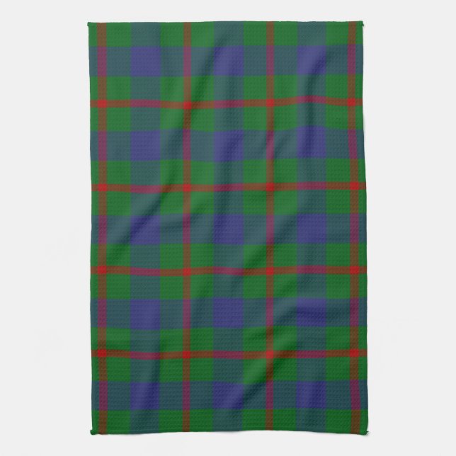 Clan Agnew Tartan Tea Towel (Vertical)