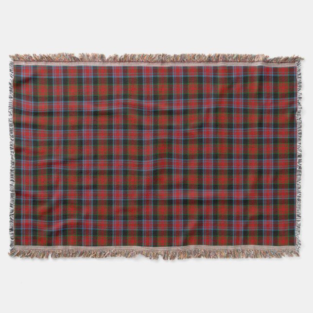 Clan Alexander Tartan Throw Blanket (Front)