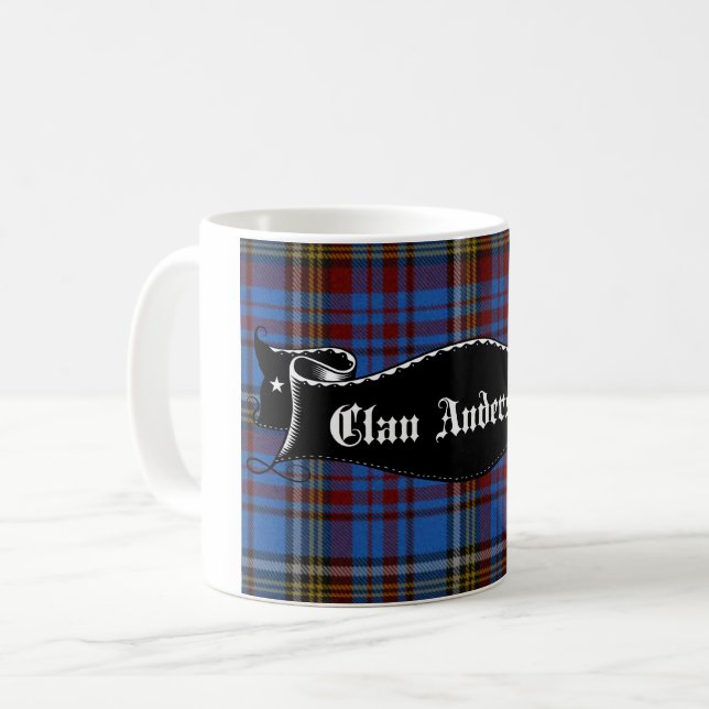 Clan Anderson Banner Coffee Mug (Front Left)