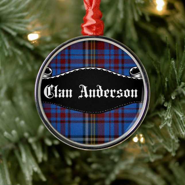 Clan Anderson Banner Metal Tree Decoration (Tree)