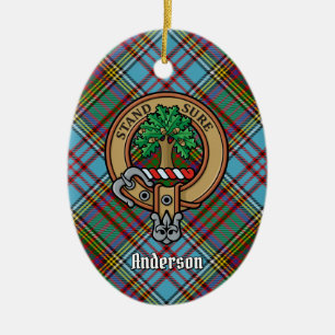 Clan Anderson Crest Ceramic Ornament