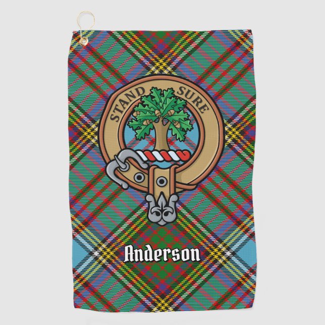 Clan Anderson Crest Golf Towel (Front)