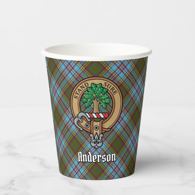 Clan Anderson Crest Paper Cups (Front)
