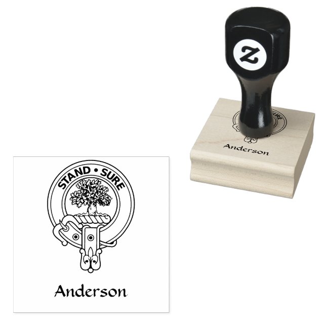Clan Anderson Crest Rubber Stamp (Stamped)