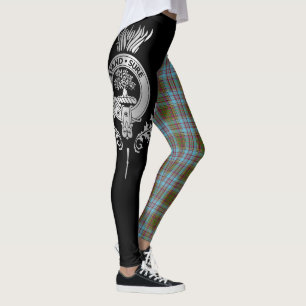 Clan Anderson Crest & Tartan Leggings