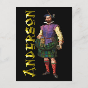 Clan Anderson Highland Dream Postcard