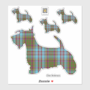 Clan Anderson Scottie Sticker