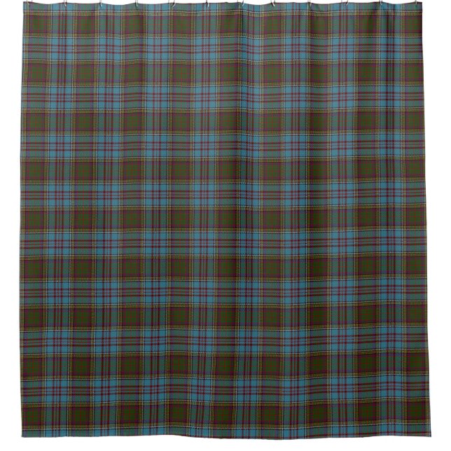 Clan Anderson Scottish Heritage Tartan Shower Curtain (Front)