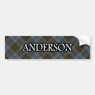 Clan Anderson Scottish Tartan Bumper Sticker