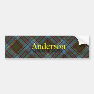 Clan Anderson Scottish Tartan Bumper Sticker