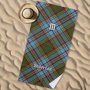 Clan Anderson Tartan Beach Towel