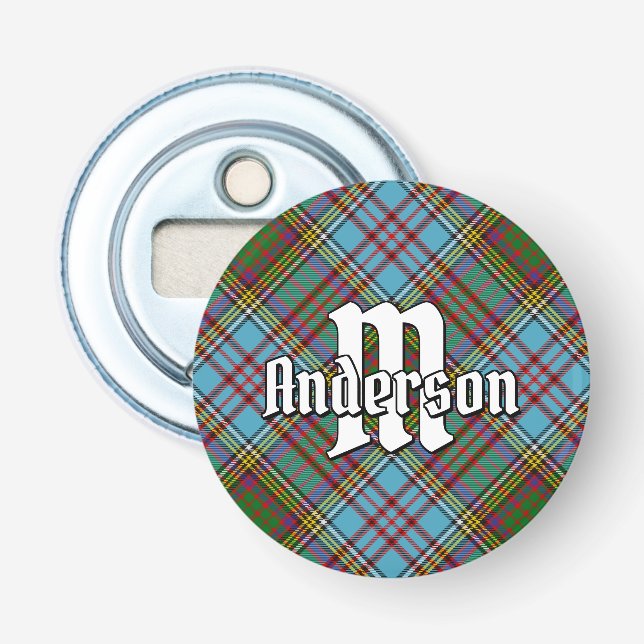 Clan Anderson Tartan Bottle Opener (Front)