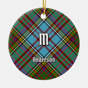 Clan Anderson Tartan Ceramic Ornament