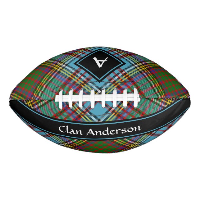 Clan Anderson Tartan Football American Football (Front)