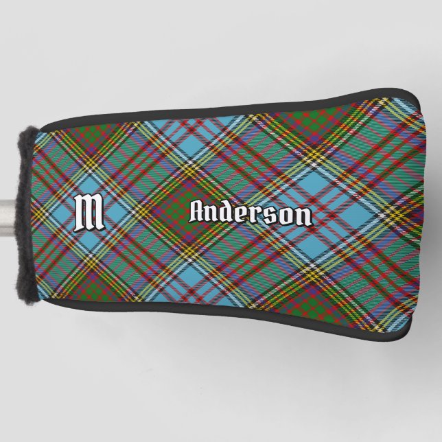 Clan Anderson Tartan Golf Head Cover (Front)
