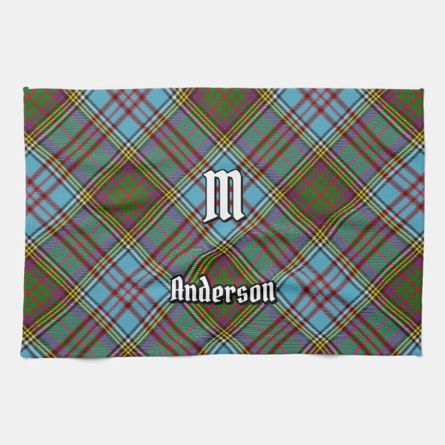 Clan Anderson Tartan Kitchen Towel (Horizontal)