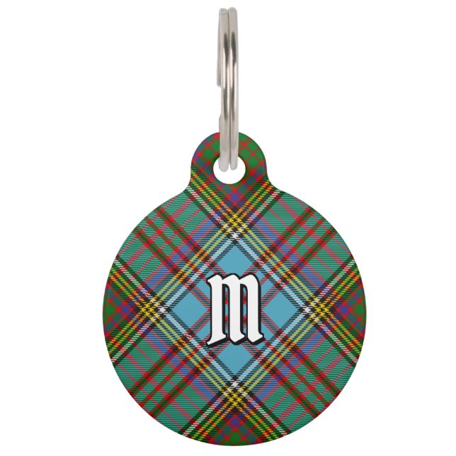 Clan Anderson Tartan Pet ID Tag (Front)