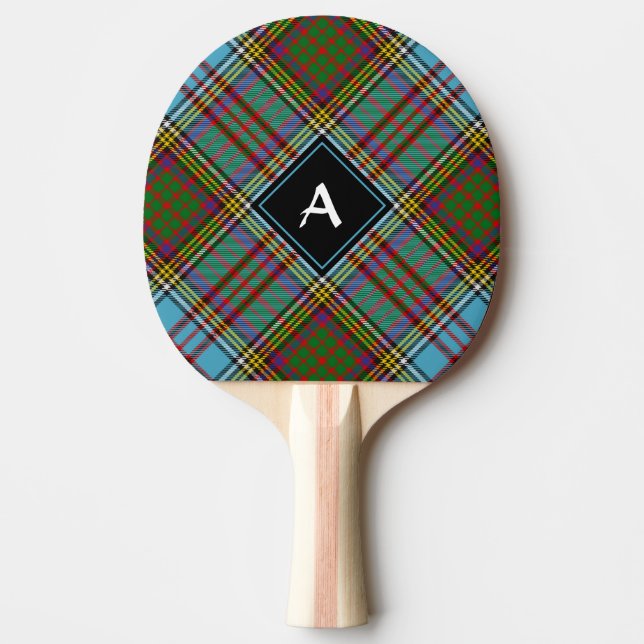 Clan Anderson Tartan Ping Pong Paddle (Front)