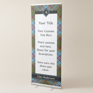 Clan Anderson Tartan Retractable Banner