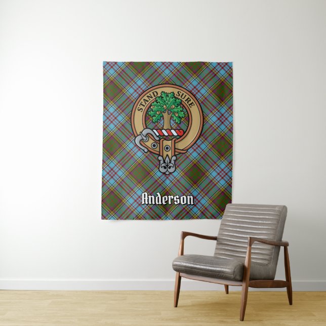 Clan Anderson Tartan Tapestry (In Situ)