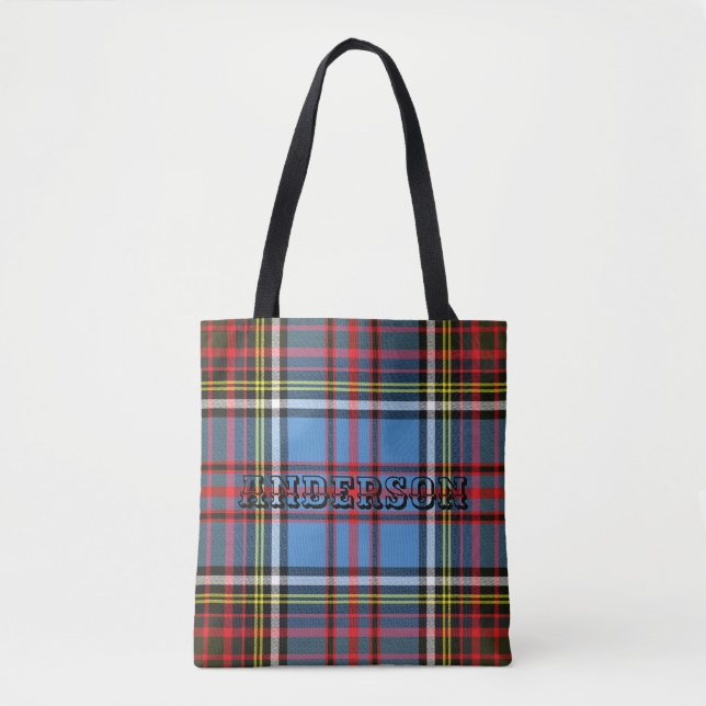 Clan Anderson Tartan Tote Bag (Front)