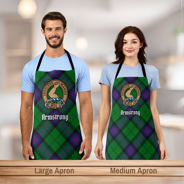 Clan Armstrong Crest over Tartan Apron (Creator Uploaded)