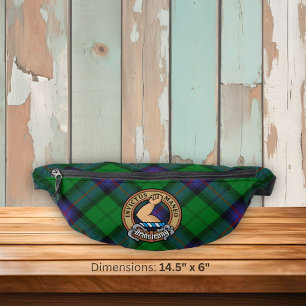 Clan Armstrong Crest over Tartan Bum Bags