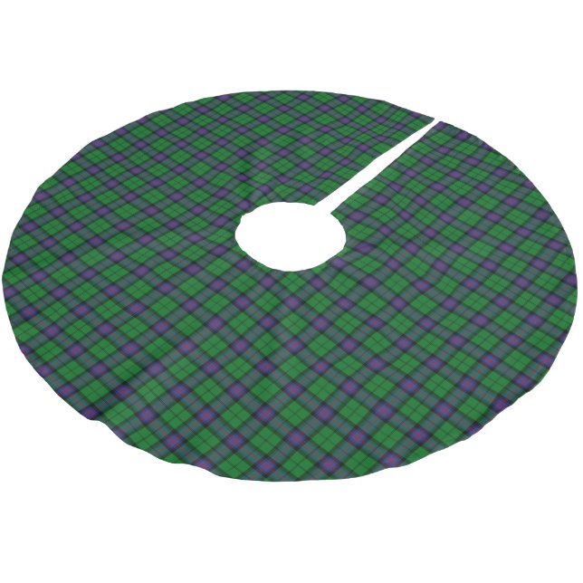 Clan Armstrong Tartan Brushed Polyester Tree Skirt (Angled)