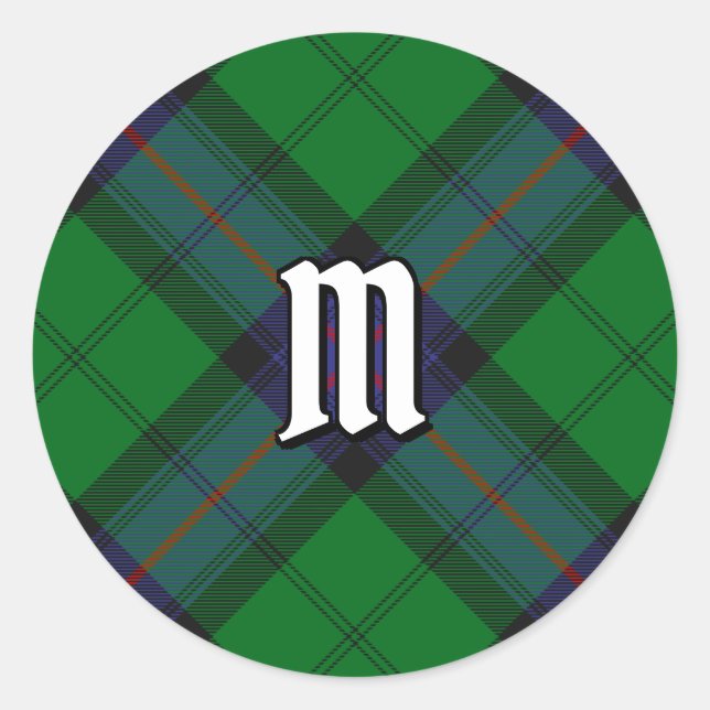 Clan Armstrong Tartan Classic Round Sticker (Front)