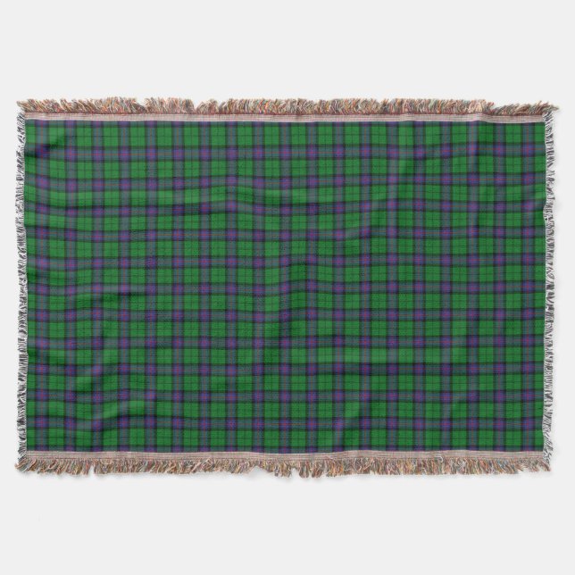Clan Armstrong Tartan Throw Blanket (Front)